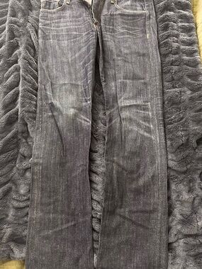 rag & bone Indigo Denim Jeans with Tan Stitching